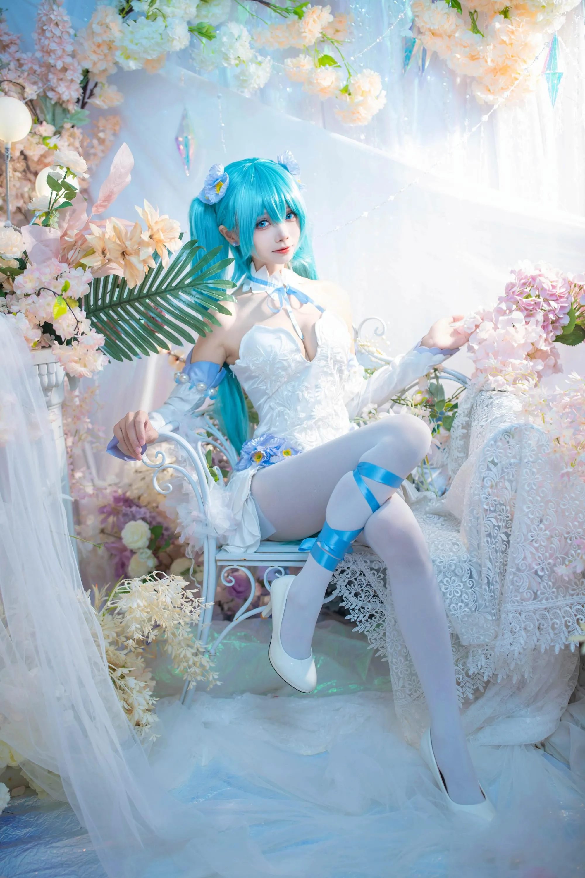 艾西Aiwest – NO.011 初音 粉蝶花 [42P]插图5